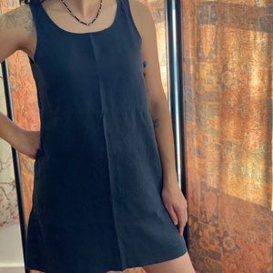 Navy Blue linen dress